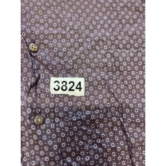 Moda Campia Moda 4XLT Red design Long Sleeve Button Shirt Big Tall Man - Picture 5 of 6